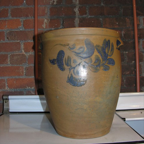 Three gallon crock. Collection of the Johnstown Area Heritage Association, Johnstown, PA.  Visit them at www.jaha.org.