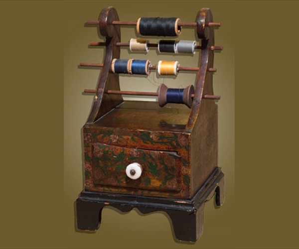 Sewing stands and other small, functional items were also produced by the Soap Hollow artisans. Private collection: Photo credit: Rick Povich.